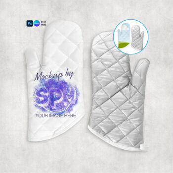 Dye Sublimation Oven Mitt Mockup