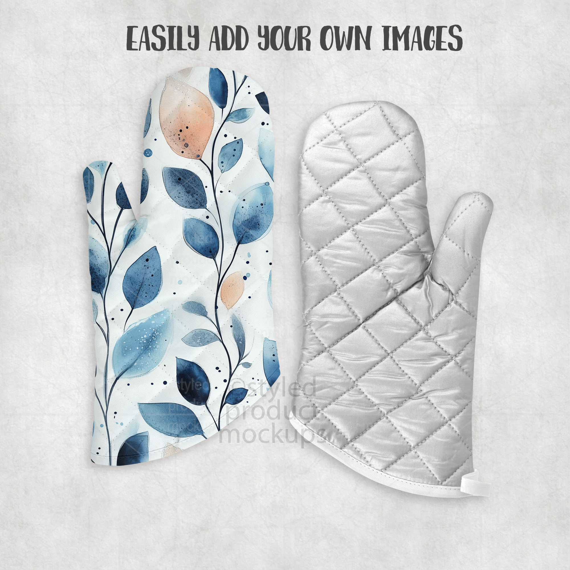 Dye Sublimation Oven Mitt Mockup