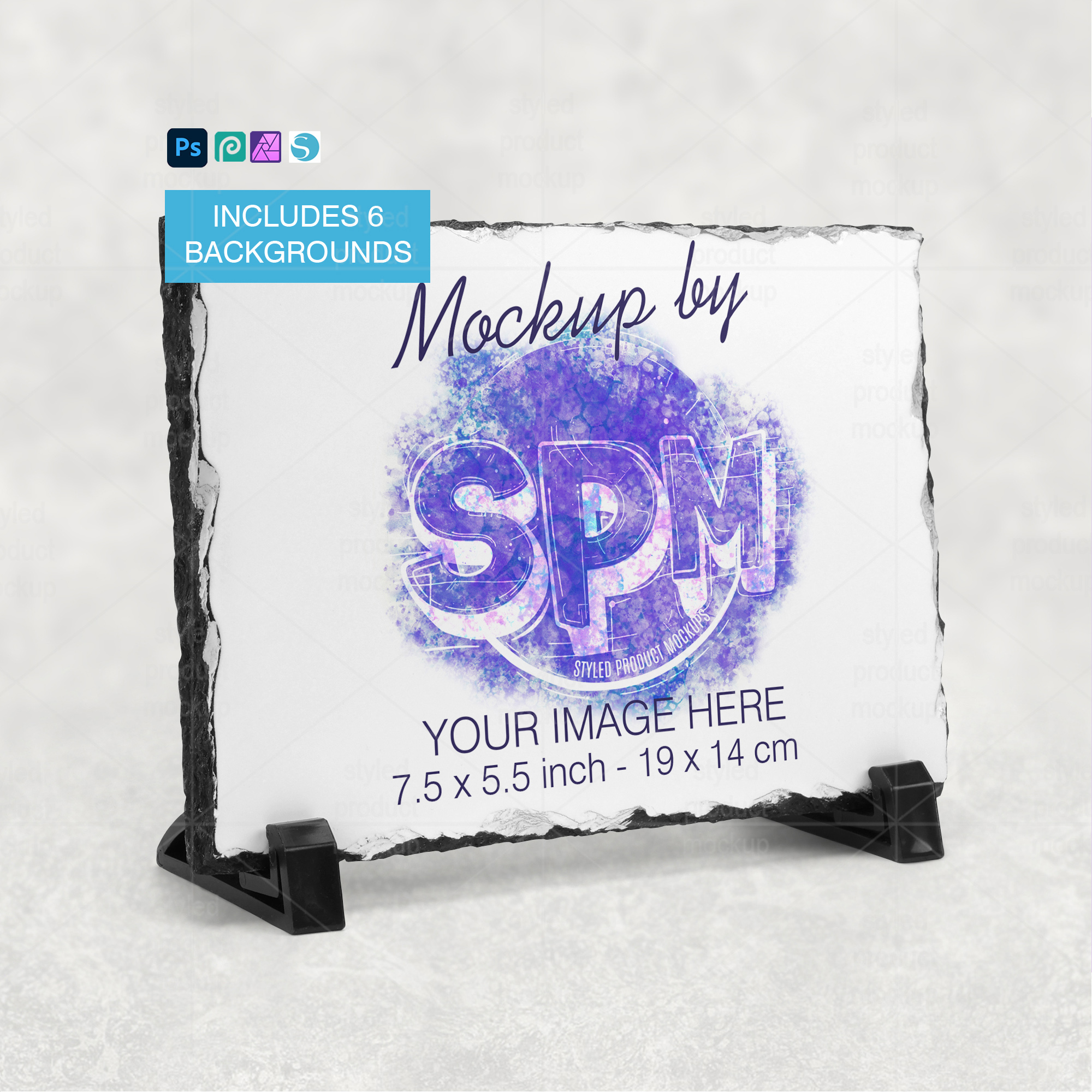 Horizontal Photo Slate Mockup