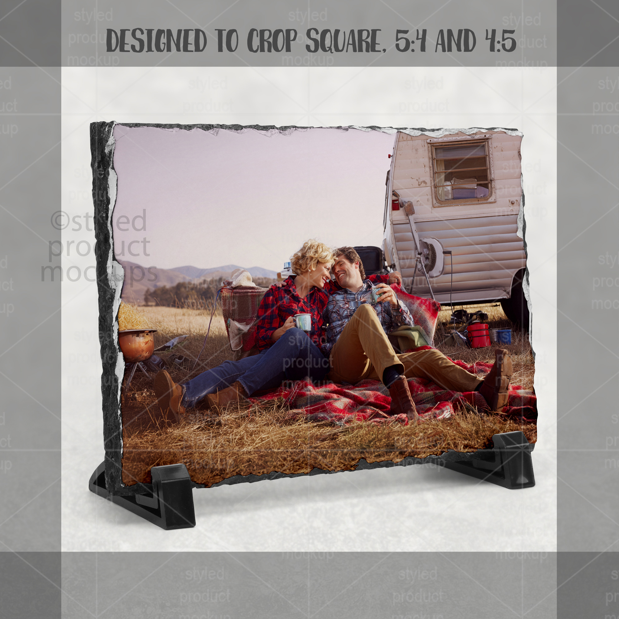 Horizontal Photo Slate Mockup