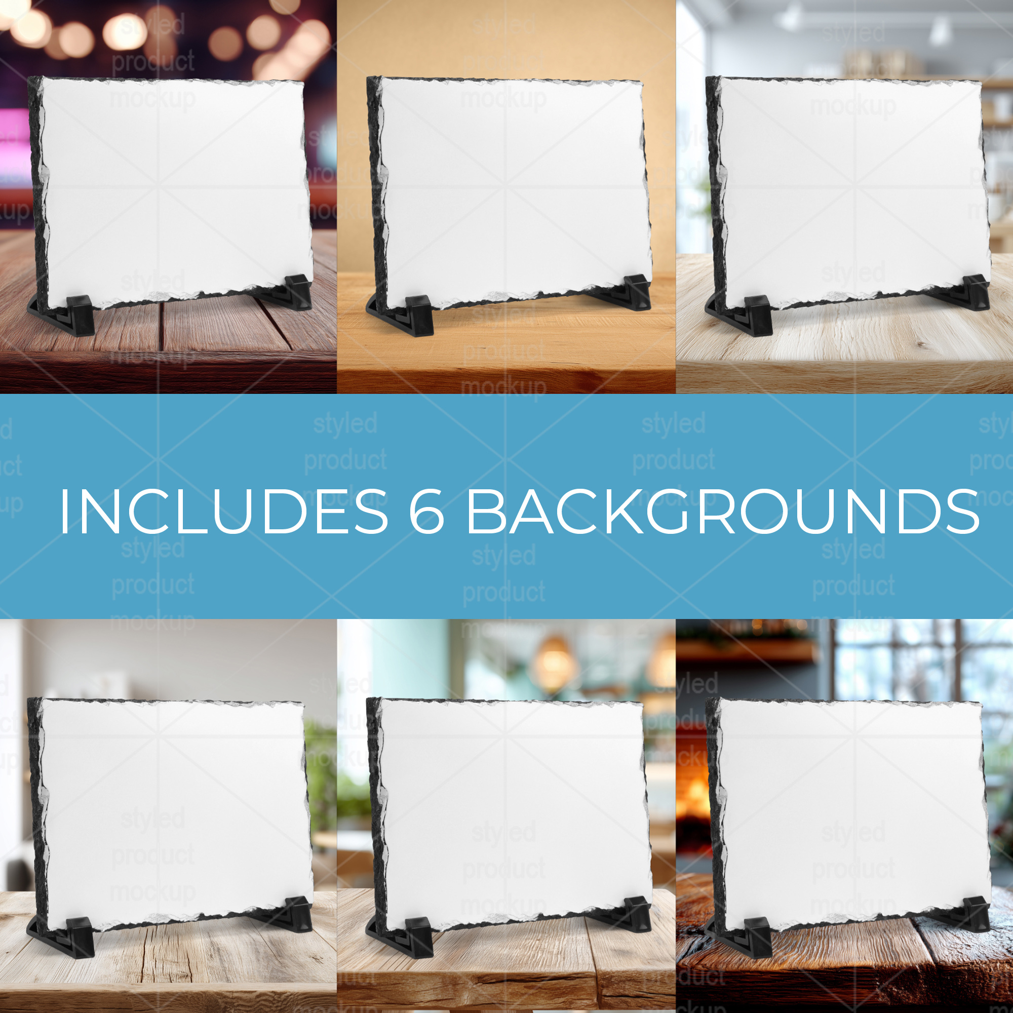 Horizontal Photo Slate Mockup