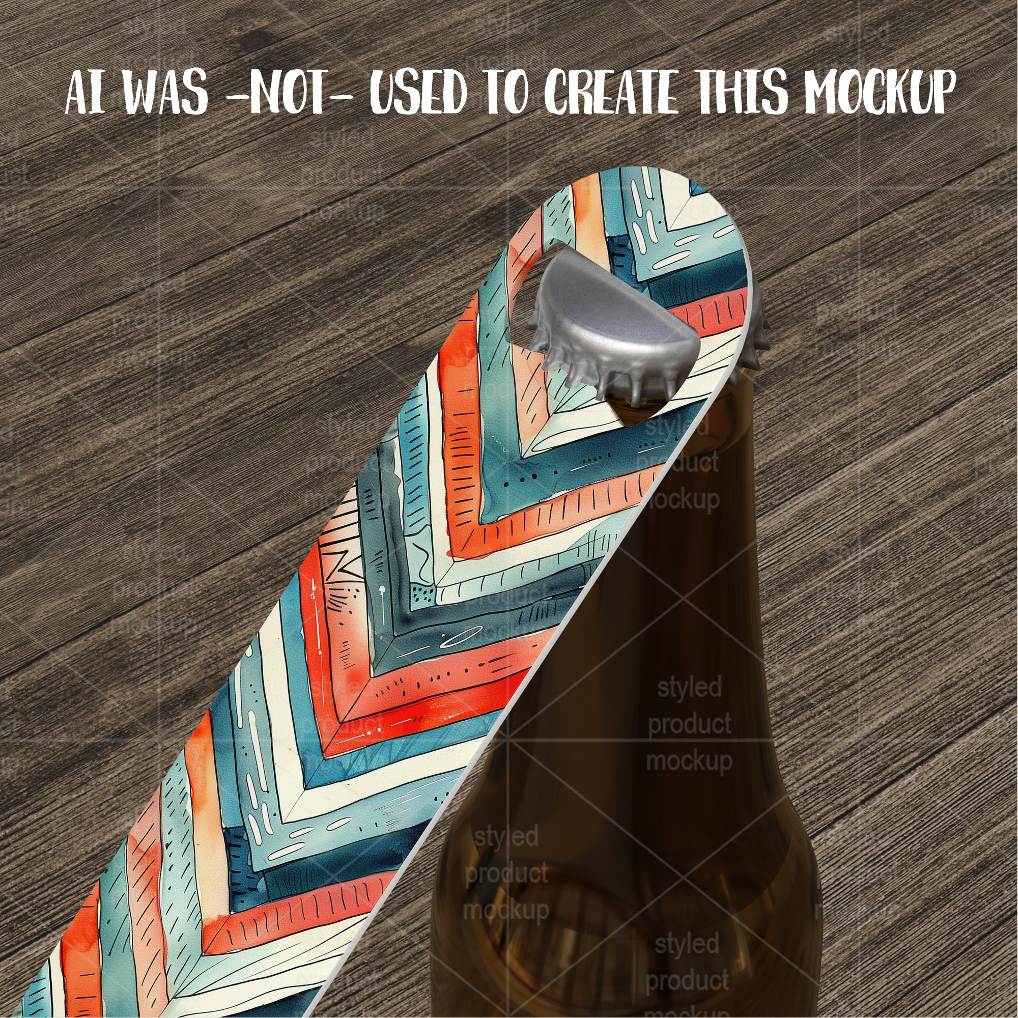 Pub Style Bottle Opener Mockup