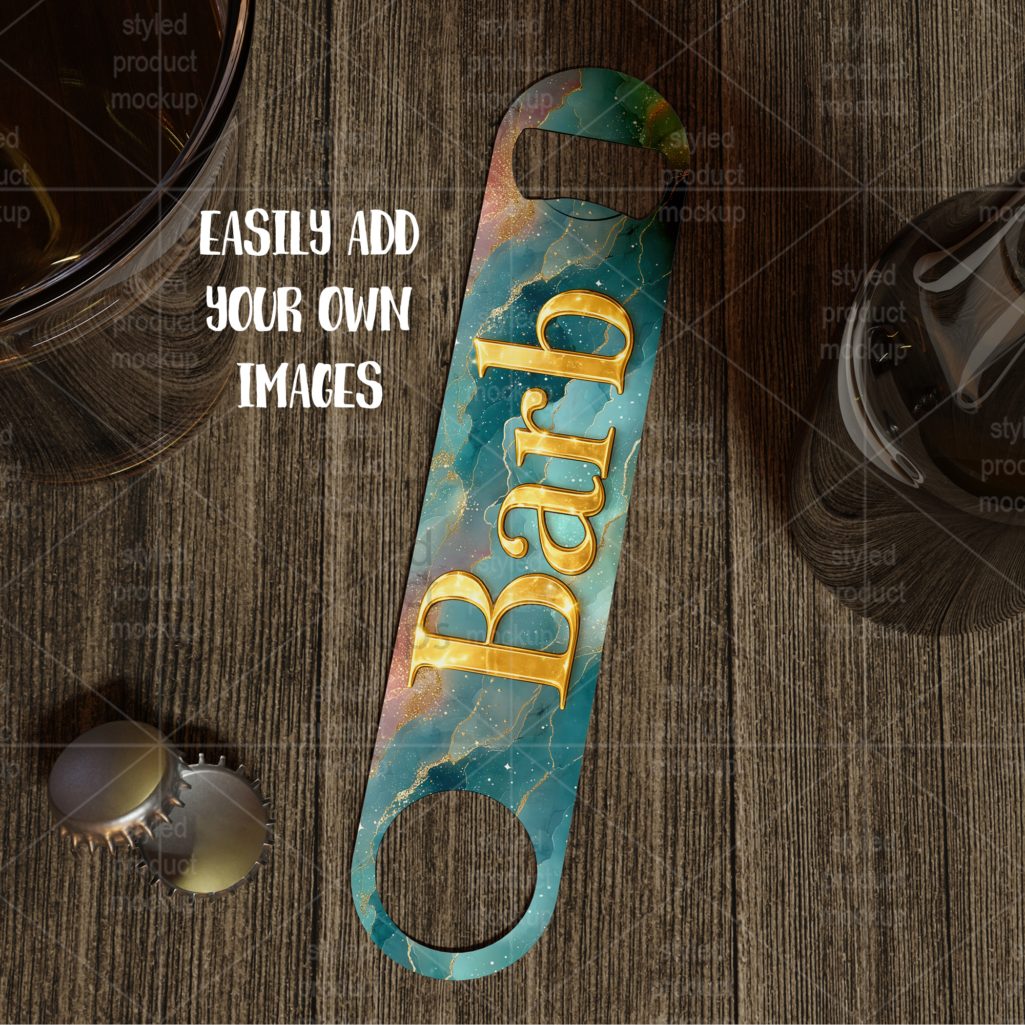 Pub Style Bottle Opener Mockup