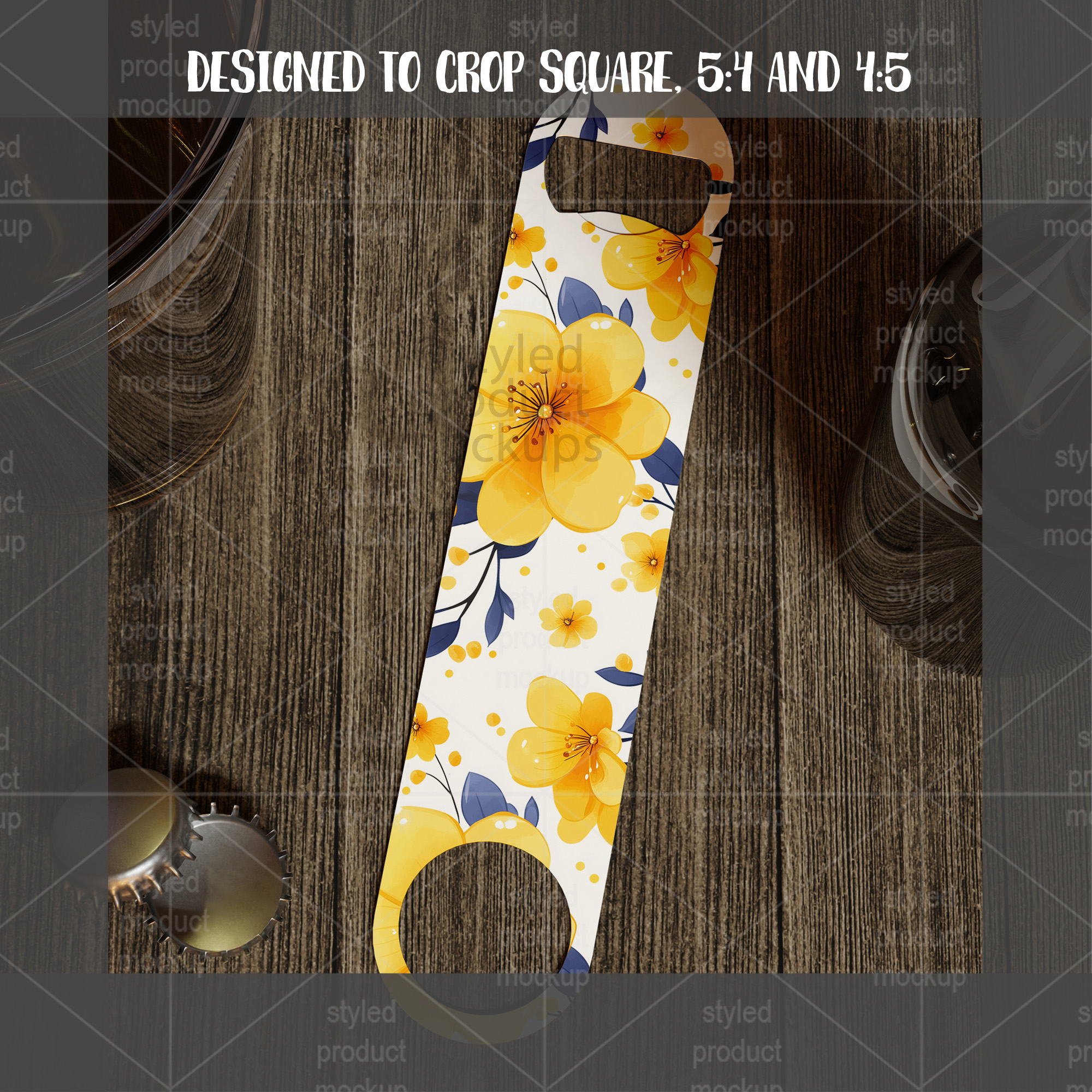 Pub Style Bottle Opener Mockup