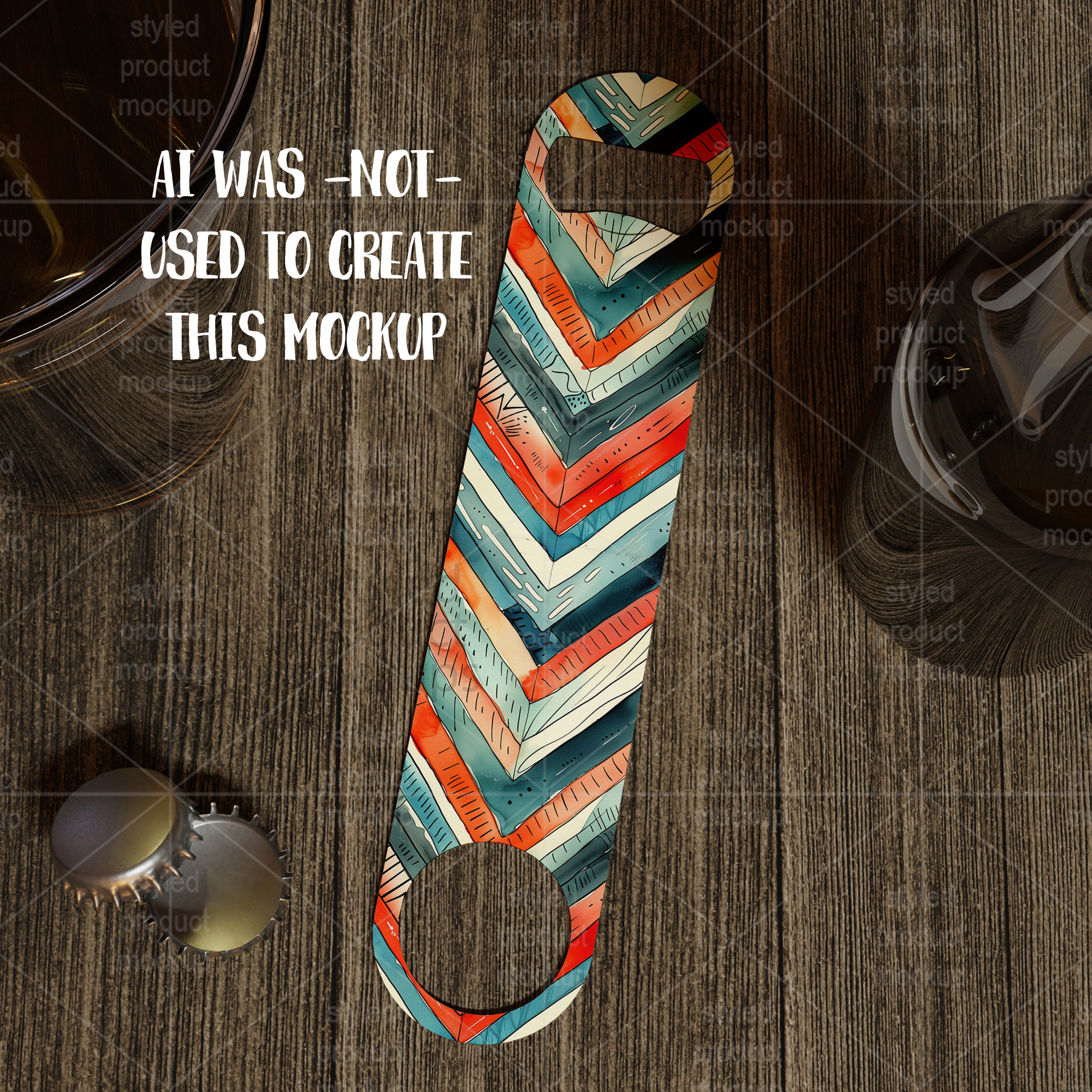 Pub Style Bottle Opener Mockup