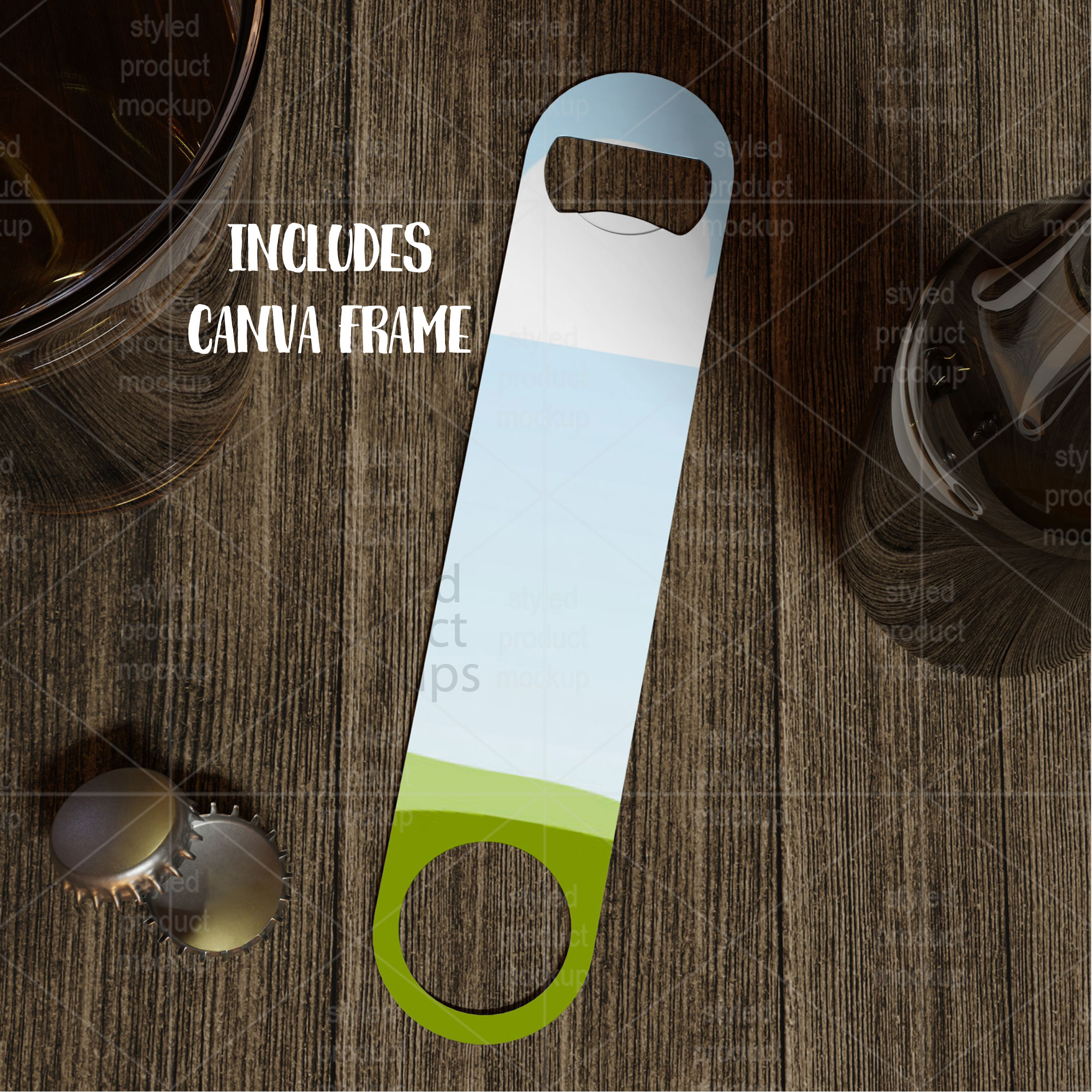 Pub Style Bottle Opener Mockup