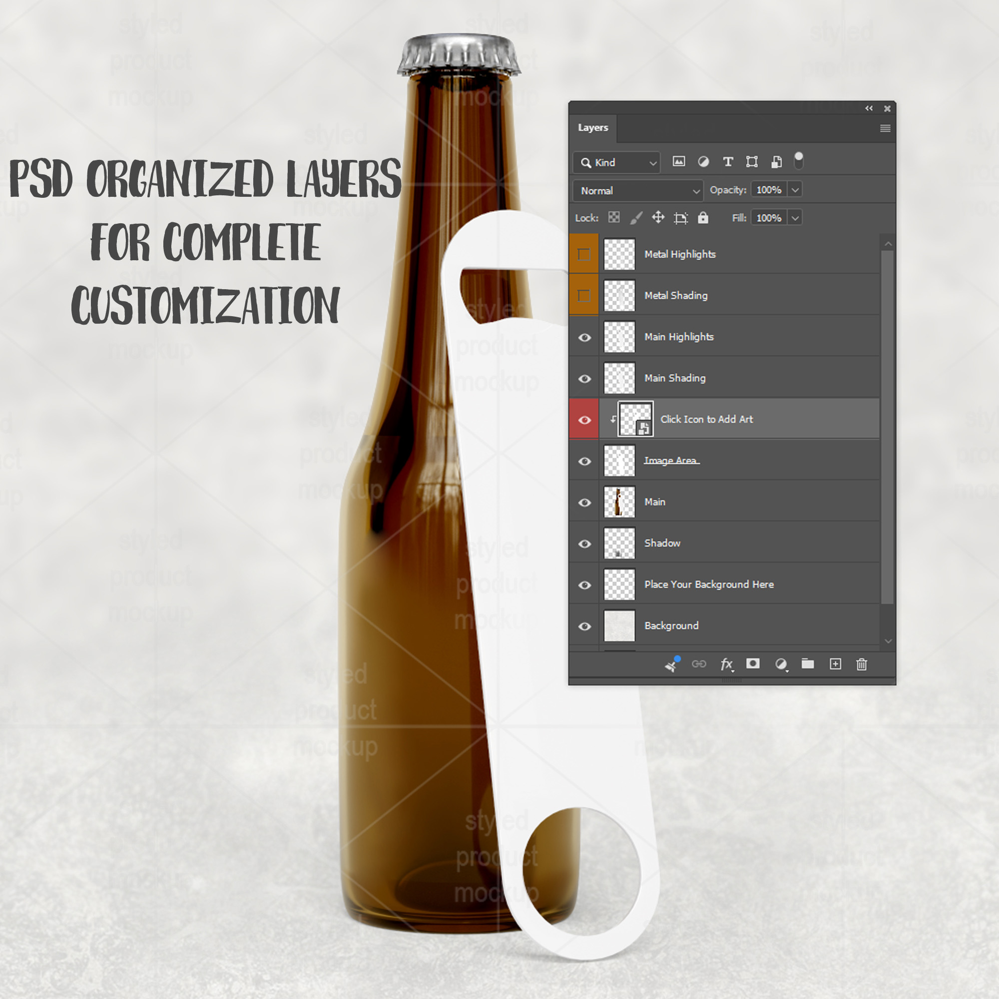 Sublimation Speed Bottle Opener Mockup
