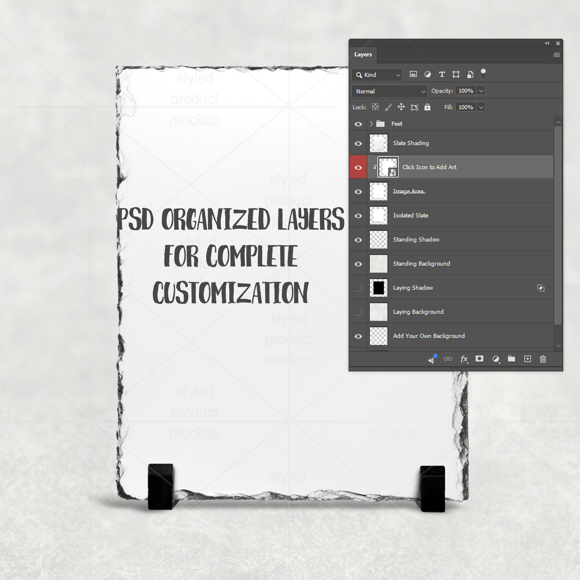 Vertical Slate Mockup