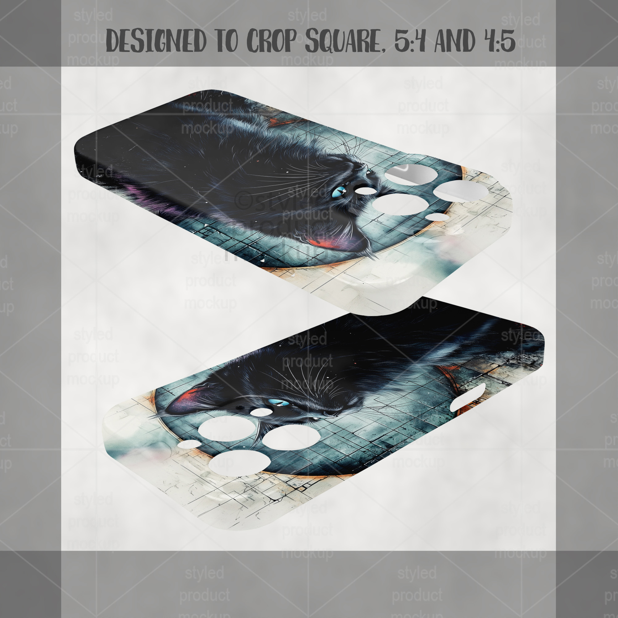 iPhone 15 Pro Max 3D Phone Case Mockup