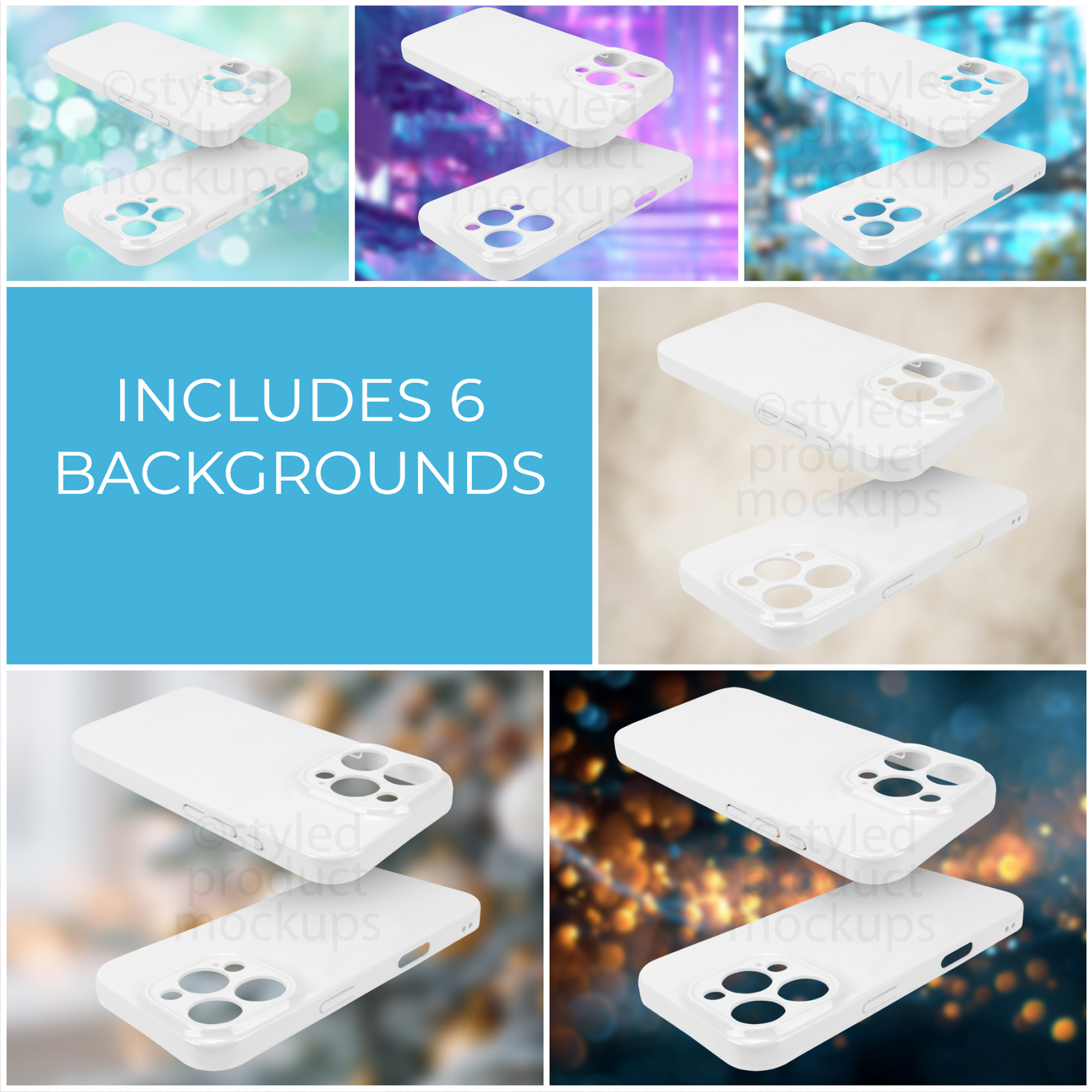 iPhone 15 Pro Max 3D Phone Case Mockup