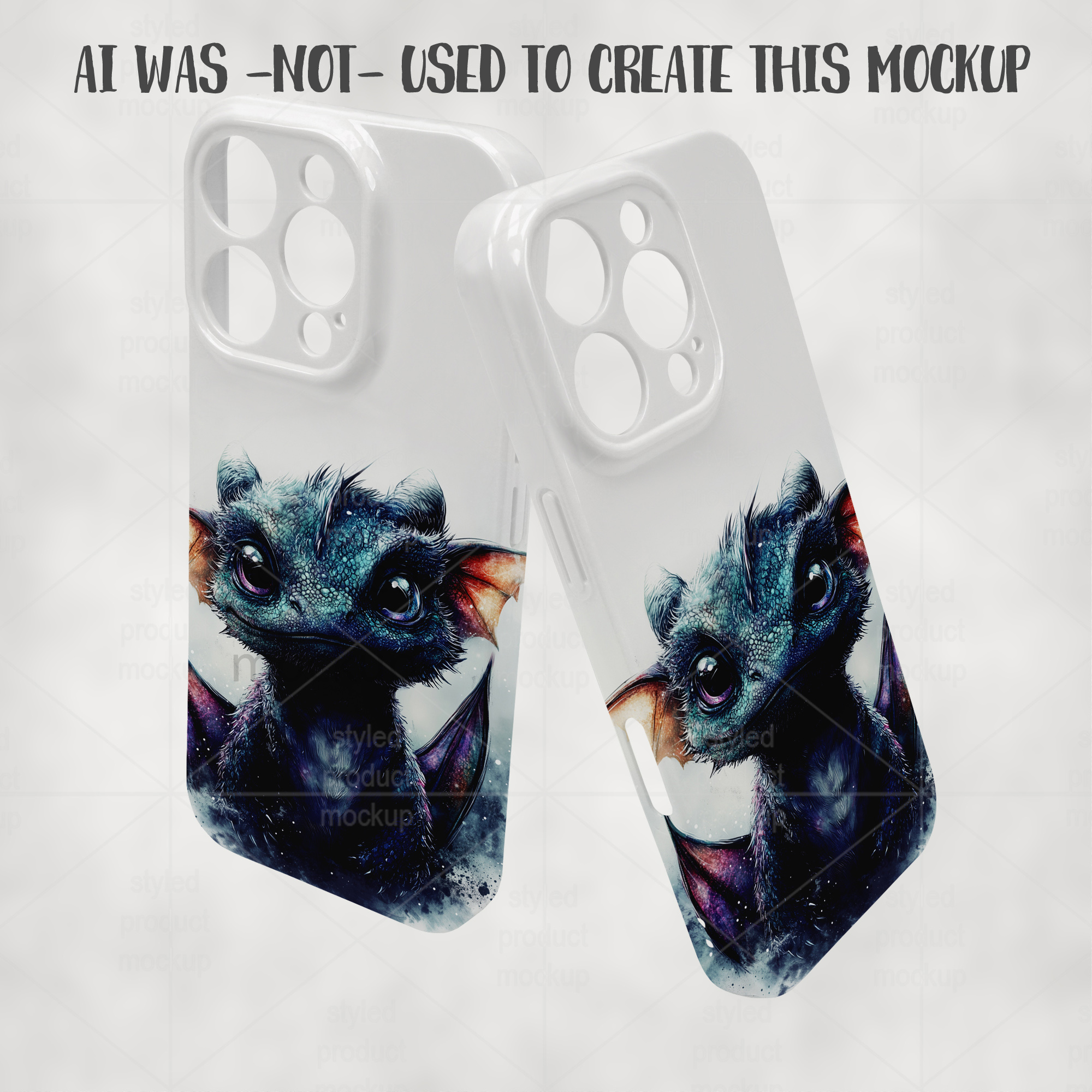 iPhone 3D Case Mockup