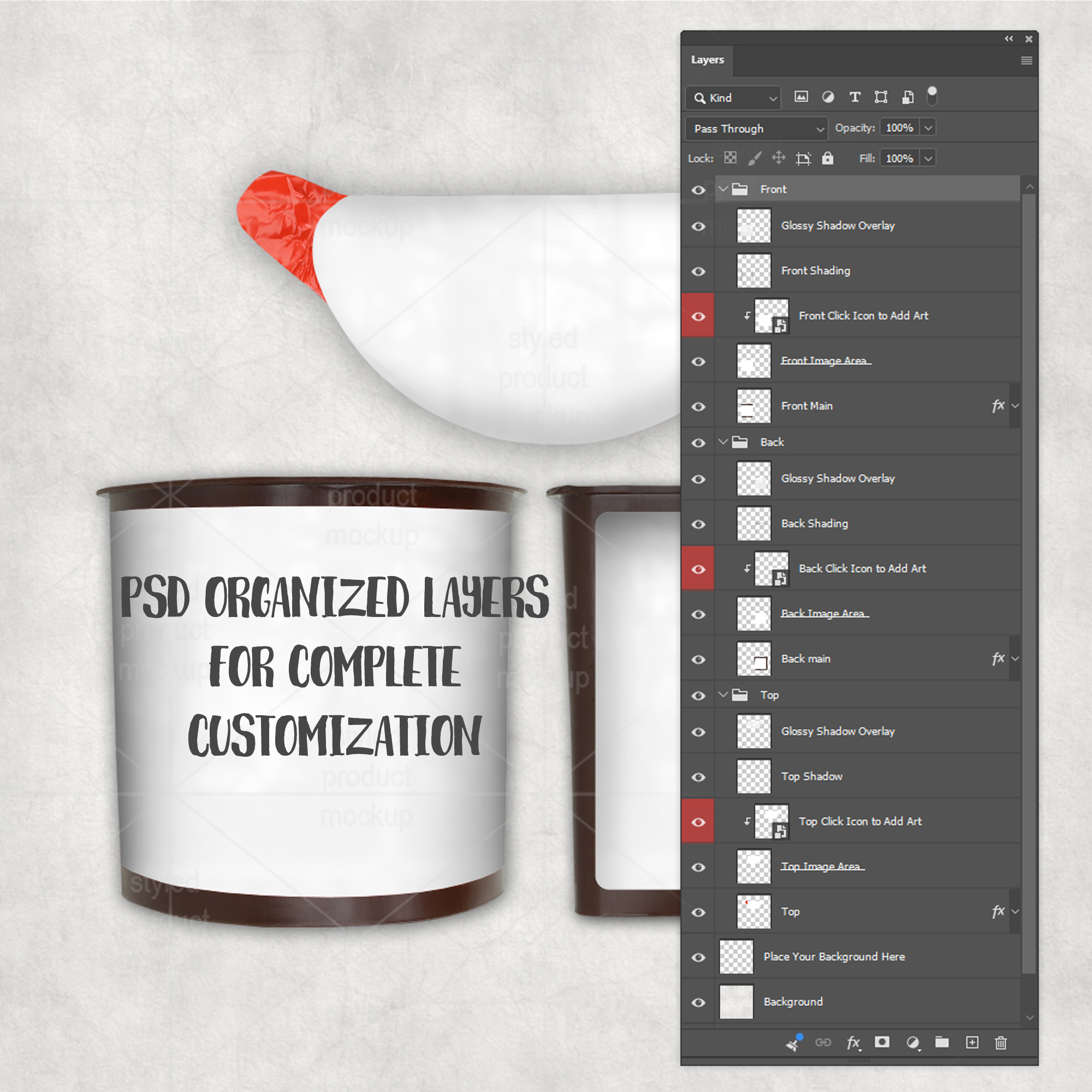 Nutella Go Label Mockup
